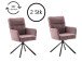 Esszimmerstuhl >Urbain / Utica<  2er-Set in himbeer - 60x92x67 (BxHxT)