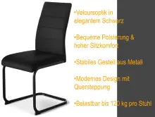 Freischwinger >Timofei / Ticino<  2er-Set in...