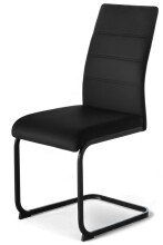 Freischwinger >Timofei / Ticino<  2er-Set in schwarz - 45x96x58 (BxHxT)