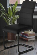 Freischwinger >Timofei / Ticino<  2er-Set in schwarz - 45x96x58 (BxHxT)