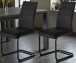 Freischwinger >Timofei / Ticino<  2er-Set in schwarz - 45x96x58 (BxHxT)
