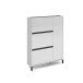 Schuhschrank >EASY< in weiß, Holzwerkstoff - 103x135x25,2cm (BxHxT)