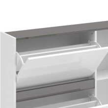 Schuhschrank >EASY< in weiß, Holzwerkstoff - 169x135x25,2cm (BxHxT)