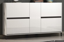 Schuhschrank >EASY< in weiß, Holzwerkstoff - 169x93x25,2cm (BxHxT)