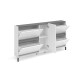 Schuhschrank >EASY< in weiß, Holzwerkstoff - 169x93x25,2cm (BxHxT)
