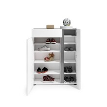 Schuhschrank >Atrium< in weiß, Holzwerkstoff - 91x115x34cm (BxHxT)