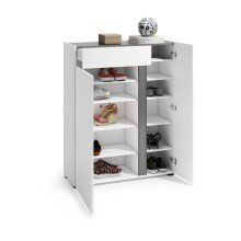 Schuhschrank >Atrium< in weiß, Holzwerkstoff - 91x115x34cm (BxHxT)