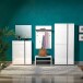 Schuhschrank >Atrium< in weiß, Holzwerkstoff - 91x115x34cm (BxHxT)