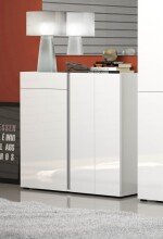 Schuhkommode >Atrium< in weiß, Holzwerkstoff - 120x115x34cm (BxHxT)