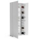Schuhschrank >Atrium< in weiß, Holzwerkstoff - 91x196x34cm (BxHxT)
