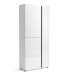 Schuhschrank >Atrium< in weiß, Holzwerkstoff - 91x196x34cm (BxHxT)