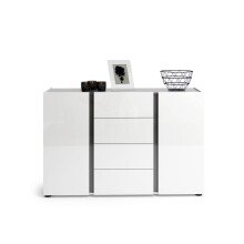 Sideboard >Atrium< in weiß, Holzwerkstoff - 140x92x40cm (BxHxT)