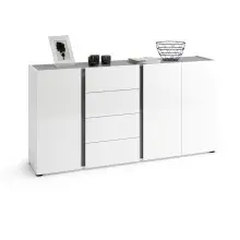 Sideboard >Atrium< in weiß, Holzwerkstoff -...
