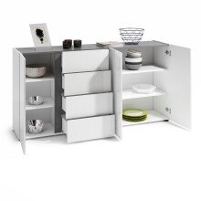 Sideboard >Atrium< in weiß, Holzwerkstoff - 180x92x40cm (BxHxT)