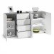 Sideboard >Atrium< in weiß, Holzwerkstoff - 180x92x40cm (BxHxT)