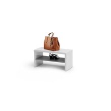 Schuhbank >Atrium< in weiß, Holzwerkstoff -...