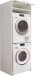 Waschmaschinenumbauschrank >LAUNDREEZY< in weiß - 67,5x200x67,5 (BxHxT)