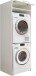 Waschmaschinenumbauschrank >LAUNDREEZY< in weiß - 67,5x200x67,5 (BxHxT)