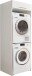 Waschmaschinenumbauschrank >LAUNDREEZY< in weiß - 67,5x200x67,5 (BxHxT)