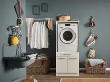 Waschmaschinenumbauschrank >LAUNDREEZY< in...