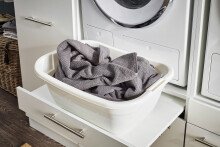 Waschmaschinenumbauschrank >LAUNDREEZY< in weiß - 67,5x162x67,5 (BxHxT)