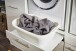 Waschmaschinenumbauschrank >LAUNDREEZY< in weiß - 67,5x162x67,5 (BxHxT)