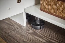 Wäscheschrank >LAUNDREEZY< in weiß, Holzwerkstoff - 50x162x67,5cm (BxHxT)