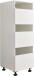 Wäscheschrank >LAUNDREEZY< in weiß, Holzwerkstoff - 50x162x67,5cm (BxHxT)