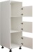 Wäscheschrank >LAUNDREEZY< in weiß, Holzwerkstoff - 50x162x67,5cm (BxHxT)