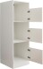 Wäscheschrank >LAUNDREEZY< in weiß, Holzwerkstoff - 50x162x67,5cm (BxHxT)