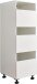 Wäscheschrank >LAUNDREEZY< in weiß, Holzwerkstoff - 50x162x67,5cm (BxHxT)