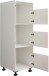 Wäscheschrank >LAUNDREEZY< in weiß, Holzwerkstoff - 50x162x67,5cm (BxHxT)