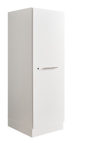 Stauraumschrank >LAUNDREEZY< in weiß, Holzwerkstoff - 50x162x67,5cm (BxHxT)