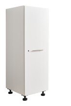 Stauraumschrank >LAUNDREEZY< in weiß, Holzwerkstoff - 50x162x67,5cm (BxHxT)