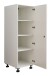 Stauraumschrank >LAUNDREEZY< in weiß, Holzwerkstoff - 50x162x67,5cm (BxHxT)