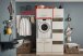 Schrankaufsatz >LAUNDREEZY< in weiß, Holzwerkstoff - 67,5x38x67,5cm (BxHxT)