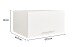 Schrankaufsatz >LAUNDREEZY< in weiß, Holzwerkstoff - 67,5x38x67,5cm (BxHxT)