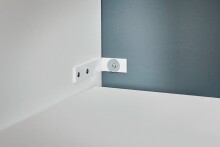 Waschmaschinenumbauschrank >LAUNDREEZY< in weiß - 135x162x67,5 (BxHxT)