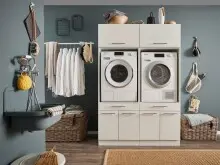 Waschmaschinenumbauschrank >LAUNDREEZY< in...