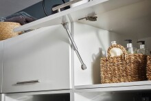 Waschmaschinenumbauschrank >LAUNDREEZY< in weiß - 135x200x67,5 (BxHxT)