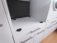 Waschmaschinenumbauschrank >LAUNDREEZY< in weiß - 135x200x67,5 (BxHxT)