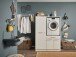 Waschmaschinenumbauschrank >LAUNDREEZY< in weiß - 117,5x162x67,5 (BxHxT)