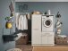 Waschmaschinenumbauschrank >LAUNDREEZY< in weiß - 117,5x162x67,5 (BxHxT)