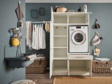 Waschmaschinenumbauschrank >LAUNDREEZY< in...