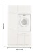 Waschmaschinenumbauschrank >LAUNDREEZY< in weiß - 117,5x200x67,5 (BxHxT)