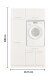 Waschmaschinenumbauschrank >LAUNDREEZY< in weiß - 117,5x200x67,5 (BxHxT)