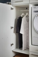 Waschmaschinenumbauschrank >LAUNDREEZY< in weiß - 167,5x200x67,5 (BxHxT)