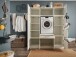 Waschmaschinenumbauschrank >LAUNDREEZY< in weiß - 167,5x200x67,5 (BxHxT)