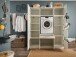 Waschmaschinenumbauschrank >LAUNDREEZY< in weiß - 167,5x200x67,5 (BxHxT)