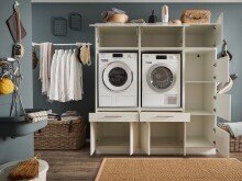Waschmaschinenumbauschrank >LAUNDREEZY< in...